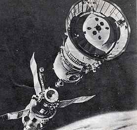 Soyuz 27 docking (graphic)