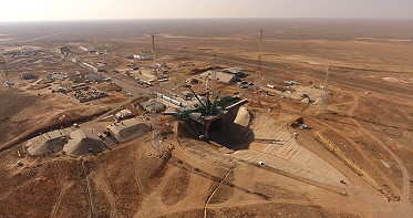 Soyuz MS-18 on the launch pad