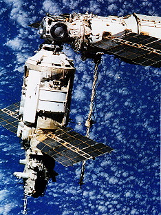 View from Soyuz TM-8 after undocking