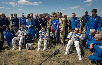 Soyuz TMA-19M recovery
