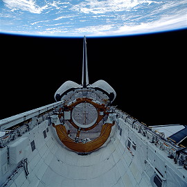 STS-29 in orbit
