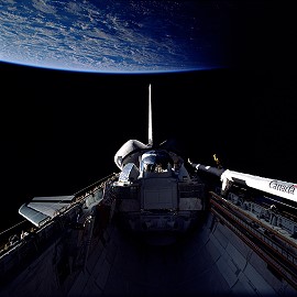 STS-37 in orbit