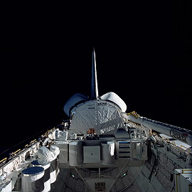 STS-41B in orbit
