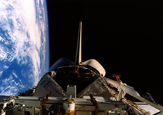 STS-41D in orbit