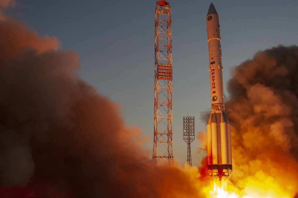 Launch Proton-M rocket with Nauka on top