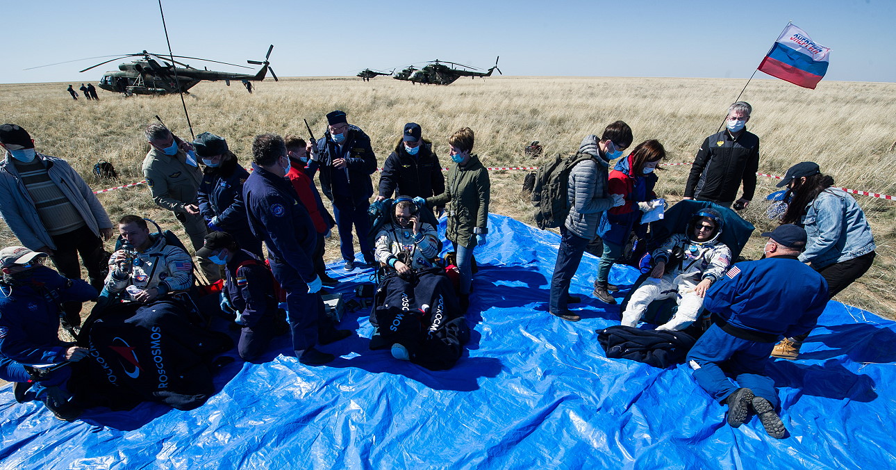 Soyuz MS-15 recovery