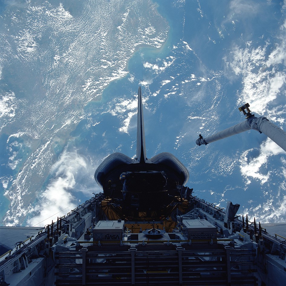 STS-49 in orbit