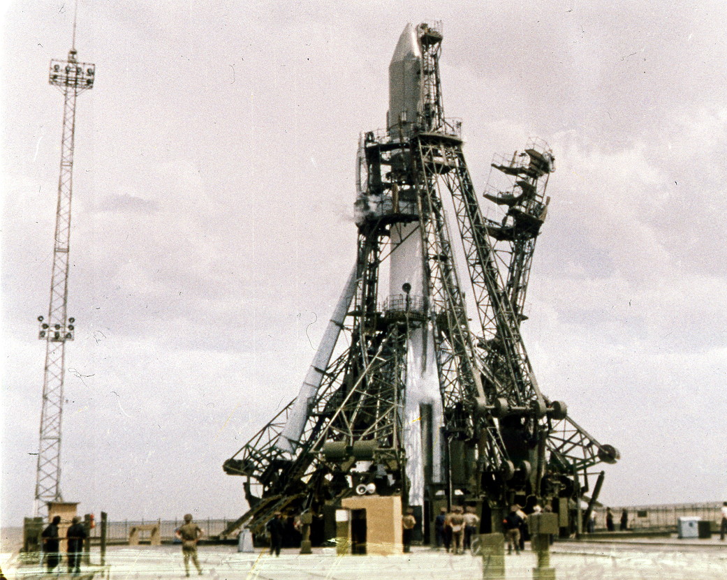 Vostok on the launch pad