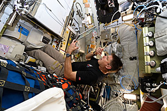Jeremy Hansen onboard Orion