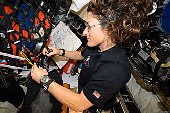 Christina Koch onboard Orion