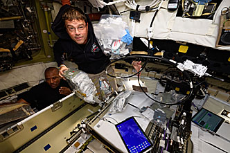 Reid Wiseman onboard Orion