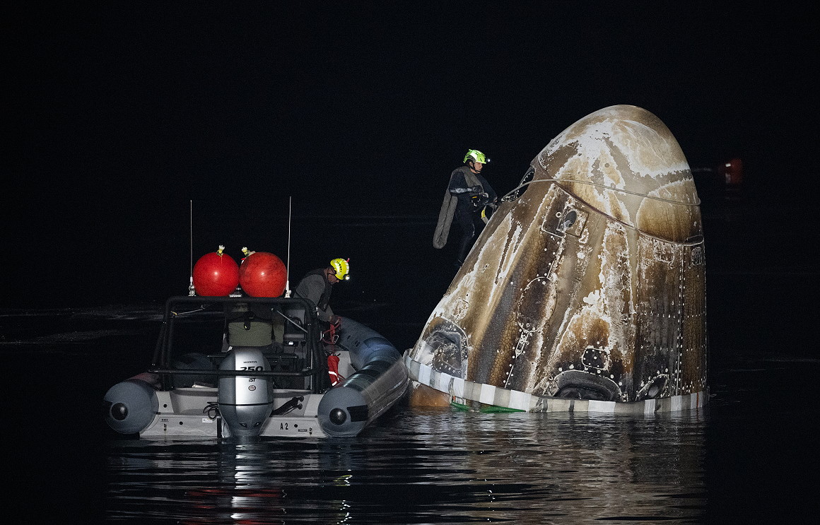 SpaceX Crew-7 recovery