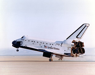 STS-51G landing