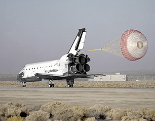 STS-58 landing