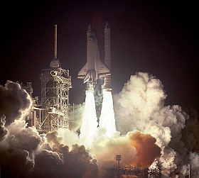 STS-36 launch