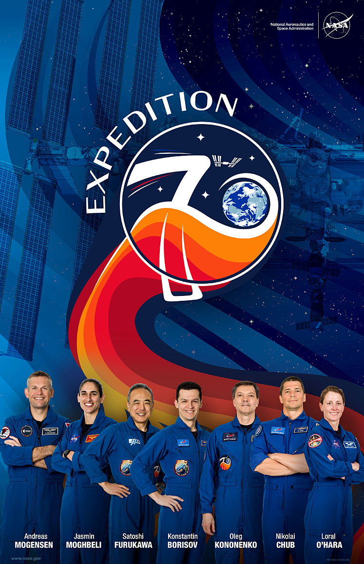 ISS-70 crew poster