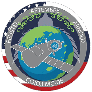 Patch Soyuz MS-08 (design by Arnold's daughter)
